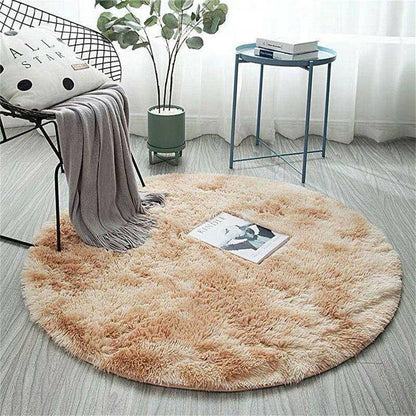 Fluffy Round Anti-slip Rug - Carri's Cache