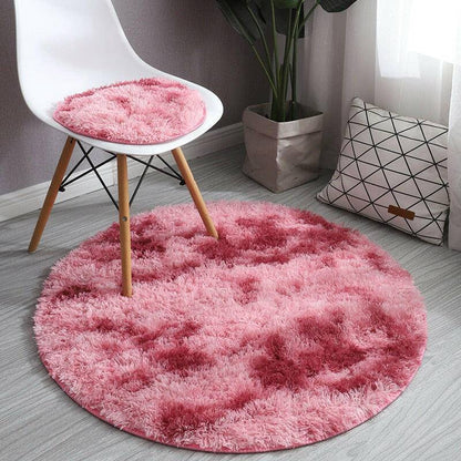 Fluffy Round Anti-slip Rug - Carri's Cache