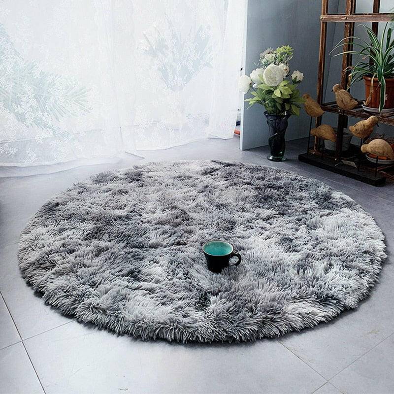 Fluffy Round Anti-slip Rug - Carri's Cache