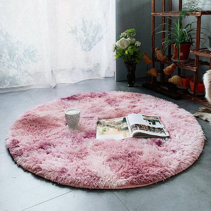 Fluffy Round Anti-slip Rug - Carri's Cache