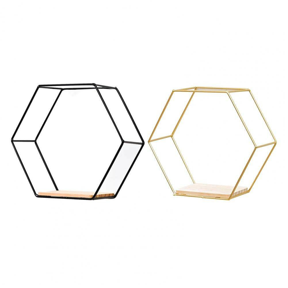 Floating Hexagon Shelves - Carri's Cache