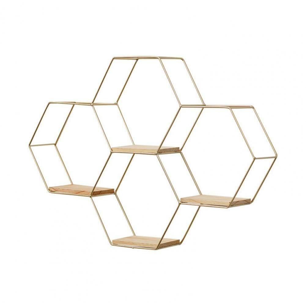 Floating Hexagon Shelves - Carri's Cache