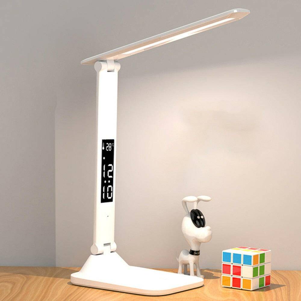 Dimmable LED Desk Lamp with Digital Calendar & Temperature - Carri's Cache