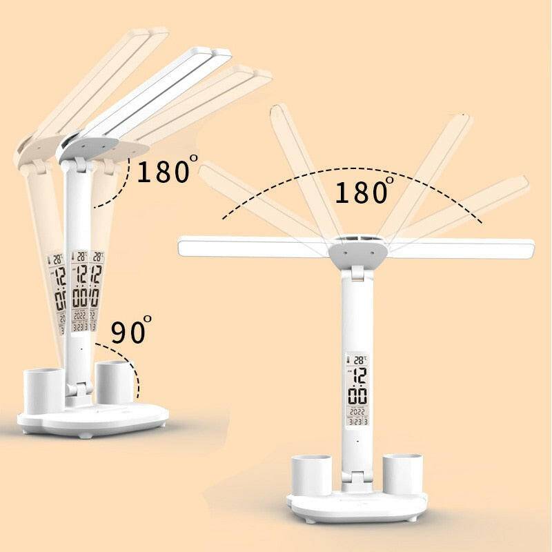 Dimmable LED Desk Lamp with Digital Calendar & Temperature - Carri's Cache