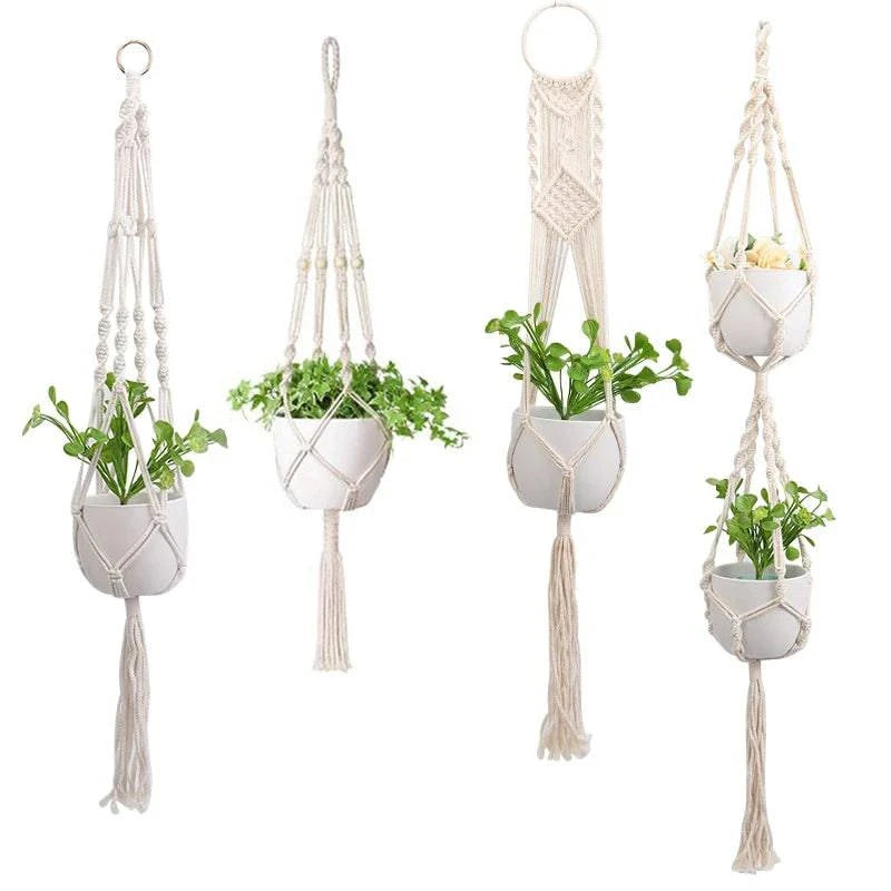 Macrame Plant Hanger Baskets - Carri's Cache