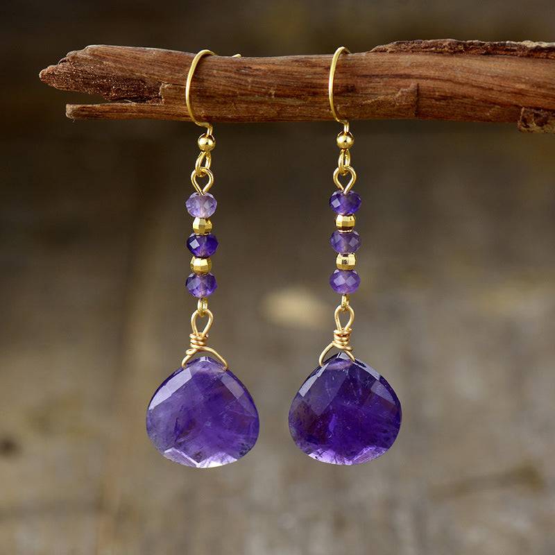 Natural Stone Bead Shape Earrings - Carri's Cache