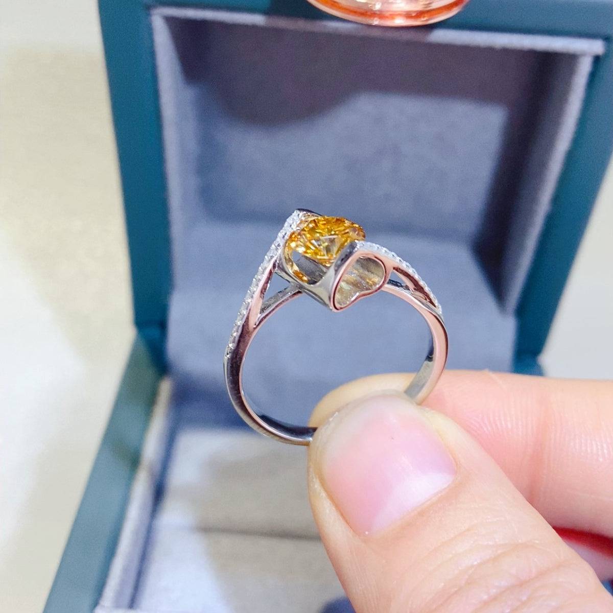 Yellow Topaz 925 Sterling Silver Ring