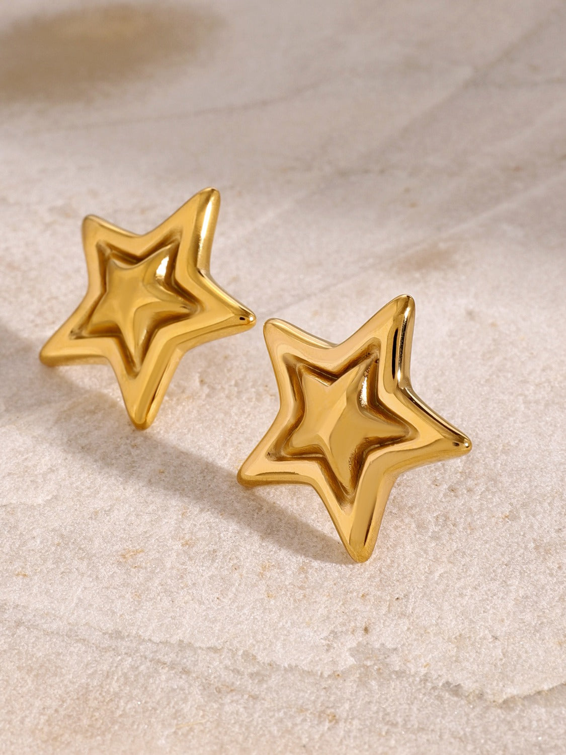 Stainless Steel Star Stud Earrings - Carri's Cache