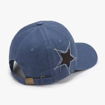 Adjustable Star Raw Hem Cap - Carri's Cache