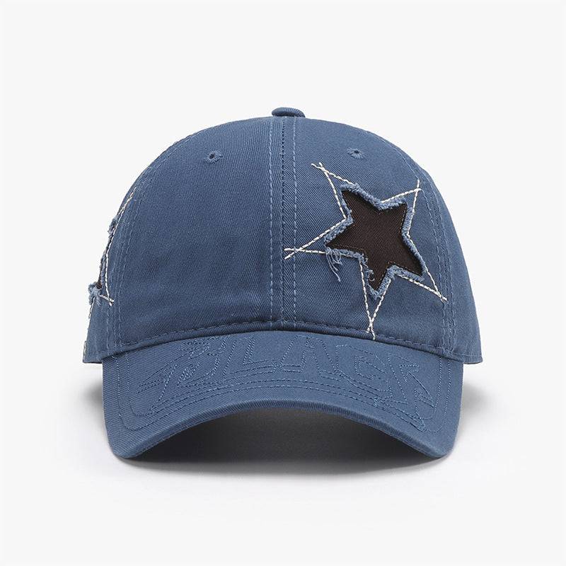 Adjustable Star Raw Hem Cap - Carri's Cache