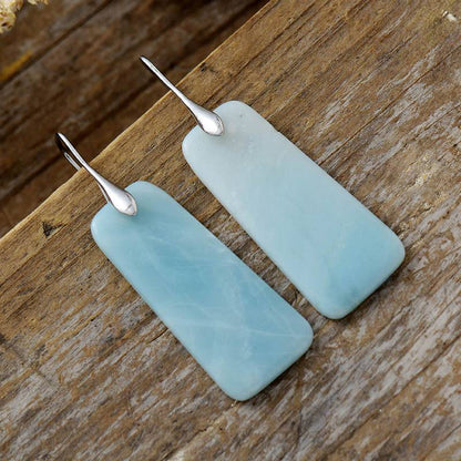 Natural Stone Geometric Shape Earrings - Carri's Cache