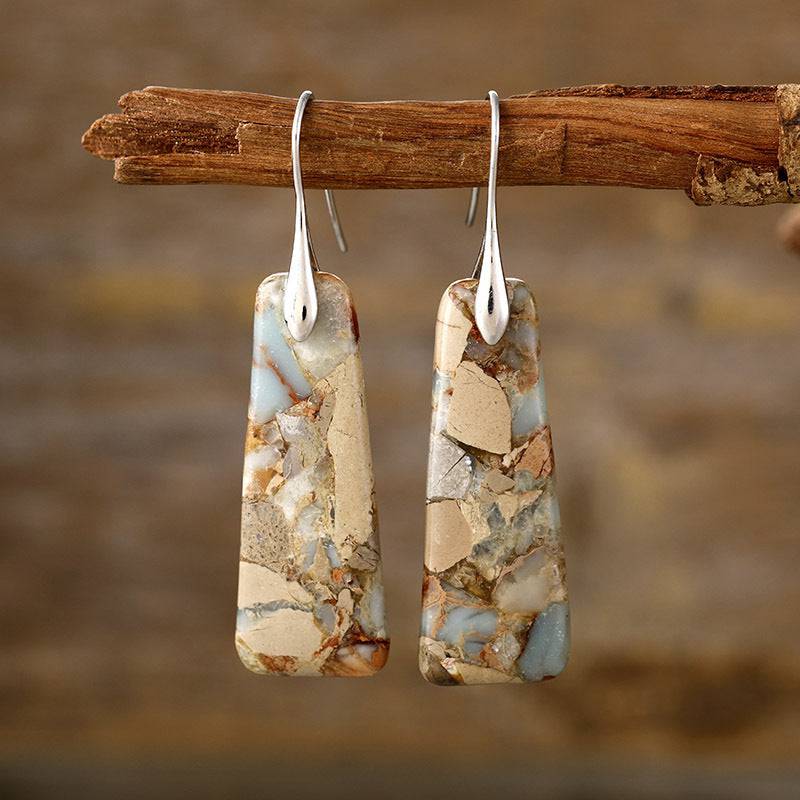 Copper Natural Stone Earrings - Carri's Cache