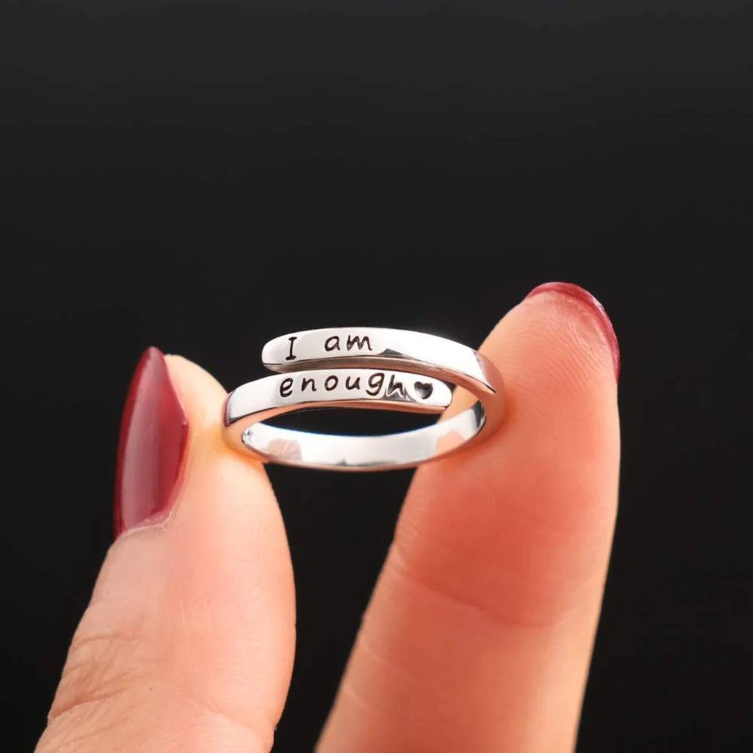 925 Sterling Silver Engraved Bypass Ring - Carri's Cache