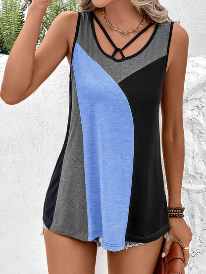 Color Block Tank Top - Carri's Cache