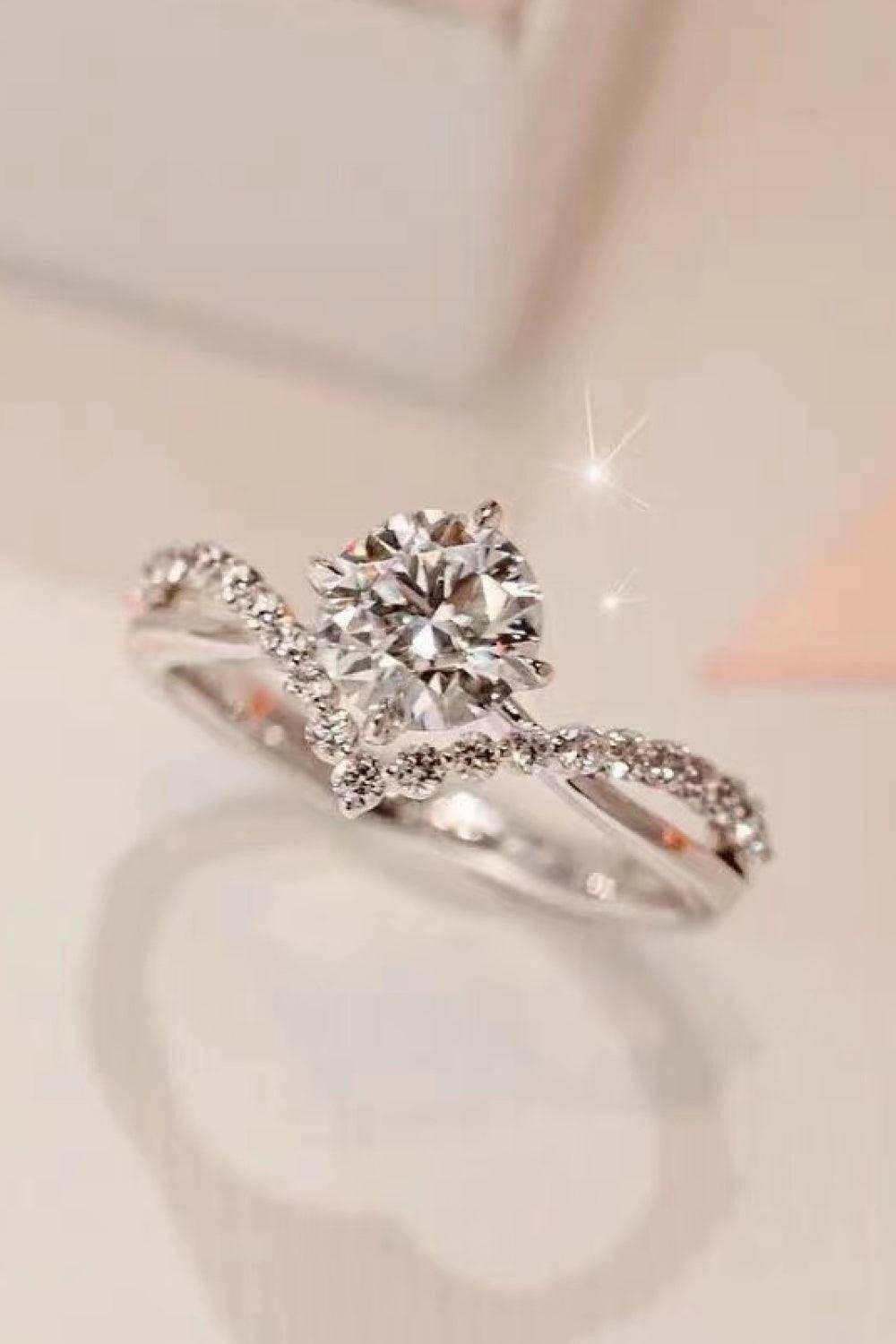 Bold Beauty 1 Carat Moissanite Heart-Shaped Ring - Carri's Cache