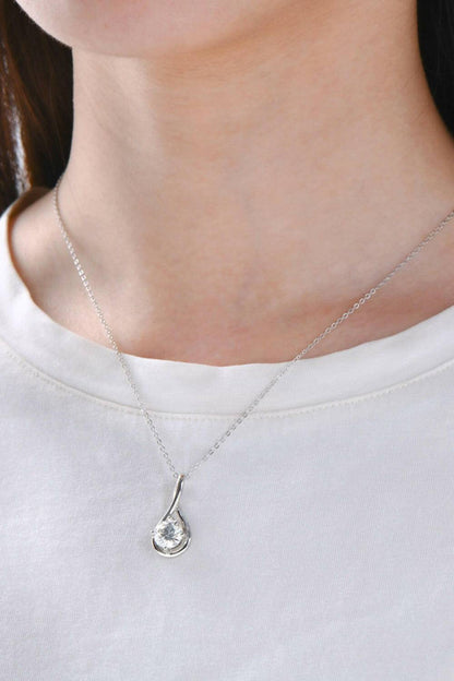 2 Carat Moissanite 925 Sterling Silver Necklace - Carri's Cache