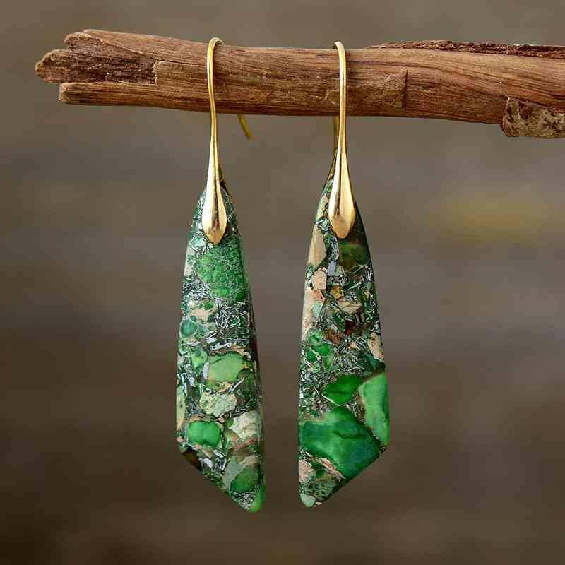 Gold-Plated Copper Dangle Earrings - Carri's Cache