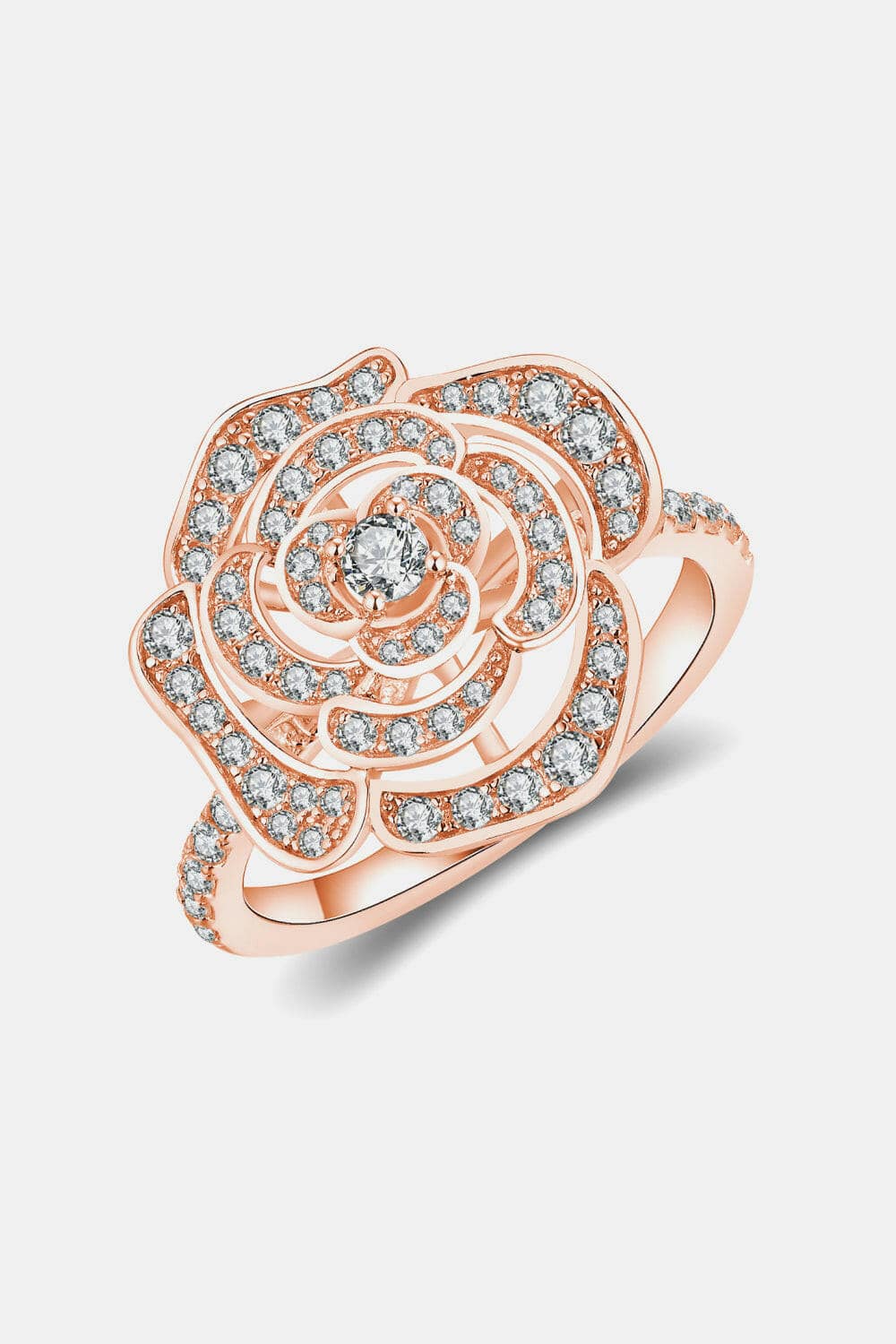 Moissanite Flower Shape Ring - Carri's Cache