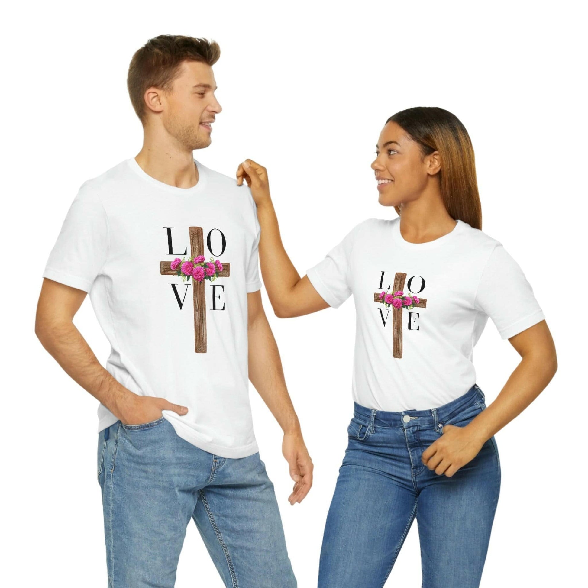 LOVE Cross Unisex Short Sleeve Tee.