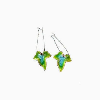 Alloy Leaf Drop Earrings - Carri's Cache