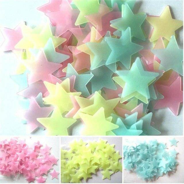 100PC Kids Bedroom Glow Stars - Carri's Cache