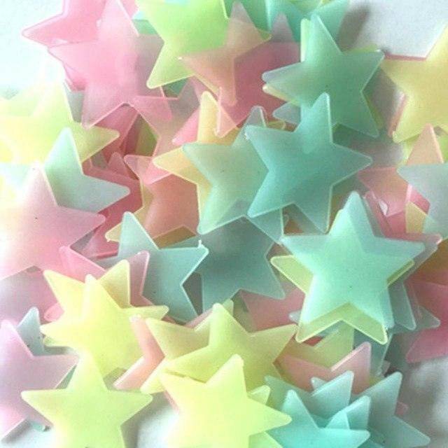 100PC Kids Bedroom Glow Stars - Carri's Cache