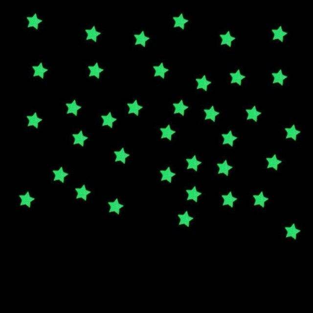 100PC Kids Bedroom Glow Stars - Carri's Cache