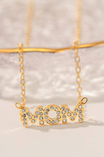 MOM Stainless Steel Necklace.