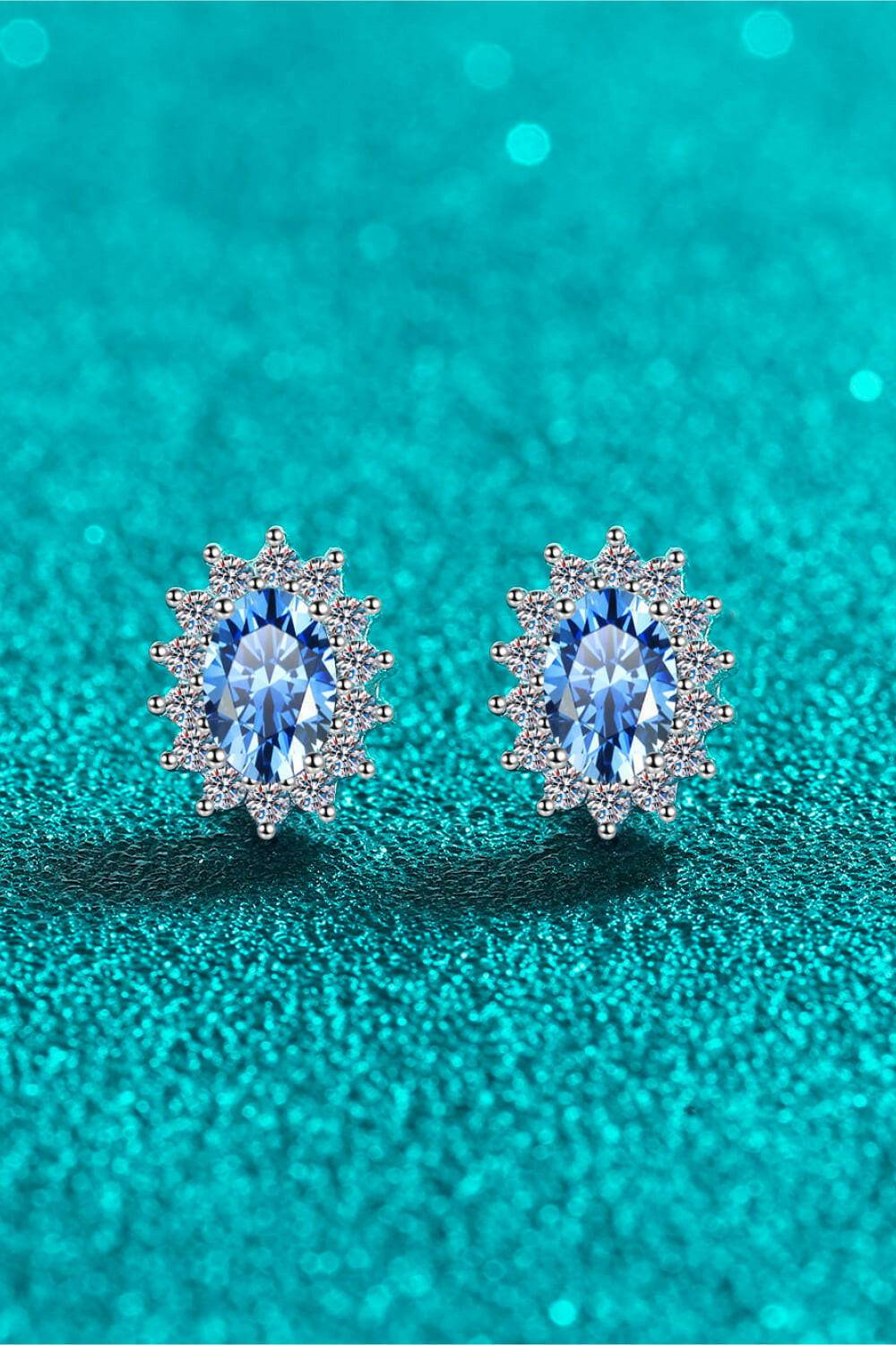 Moissanite 925 Sterling Silver Stud Earrings - Carri's Cache