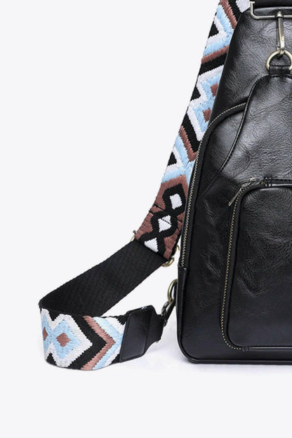 Take A Trip PU Leather Sling Bag - Carri's Cache