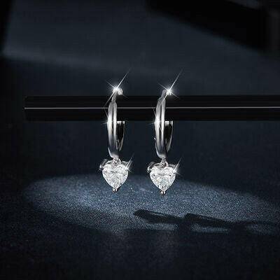 Sterling Silver Heart Earrings - Carri's Cache