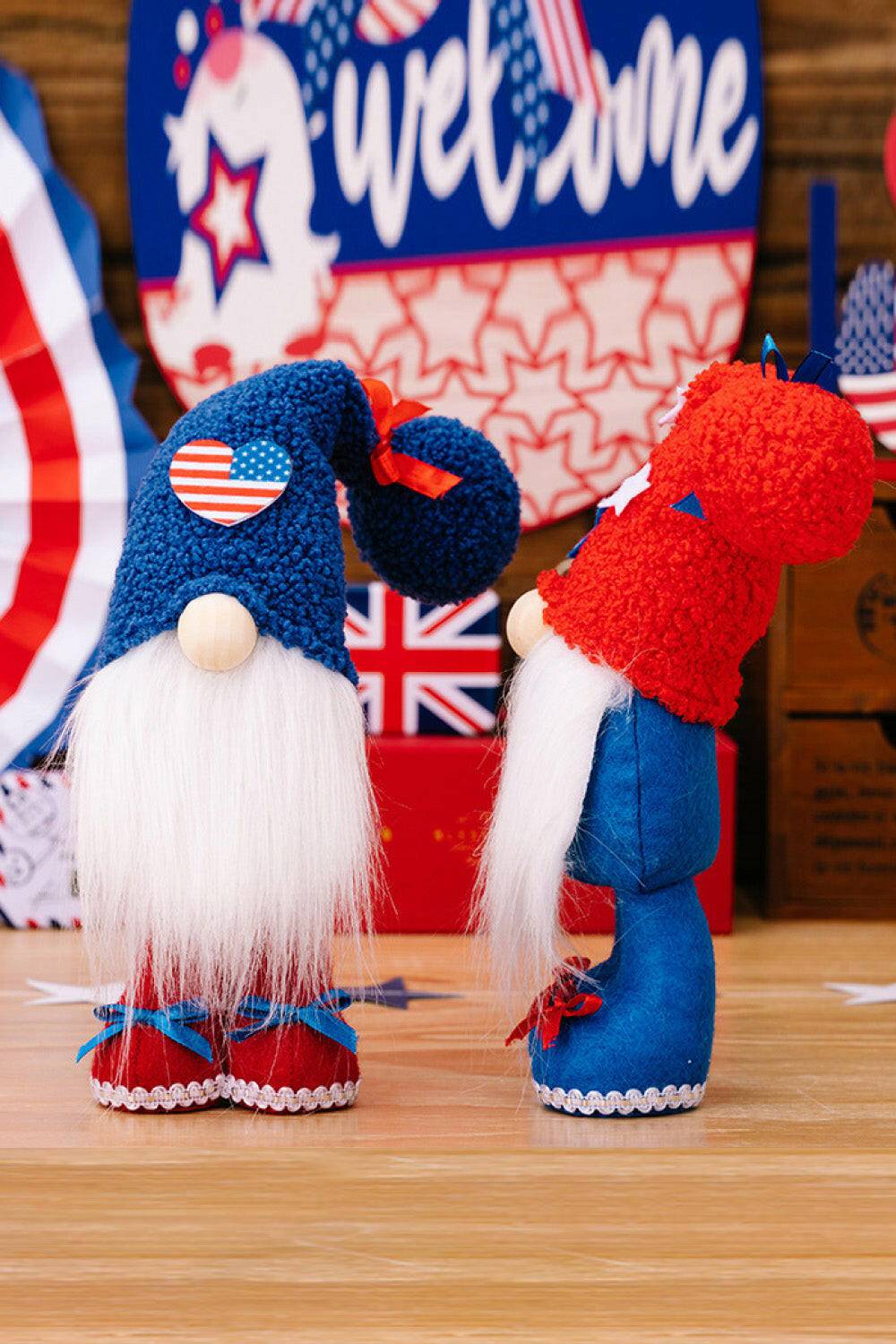 2-Piece Independence Day Knit Beard Gnomes - Carri's Cache