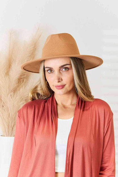 Fame Flat Brim Fedora Fashion Hat - Carri's Cache