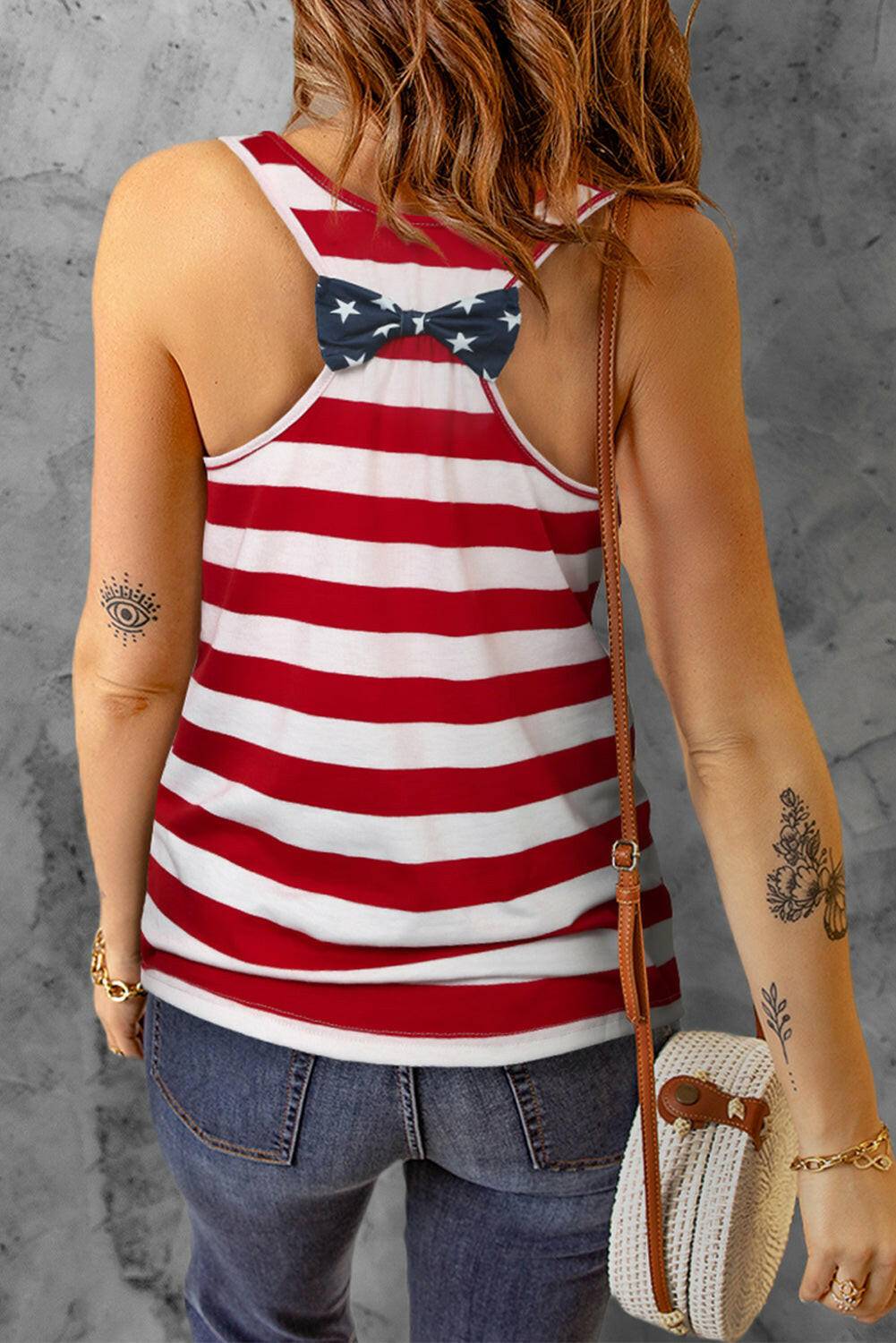 Star and Stripe Scoop Neck Tank - Carri's Cache