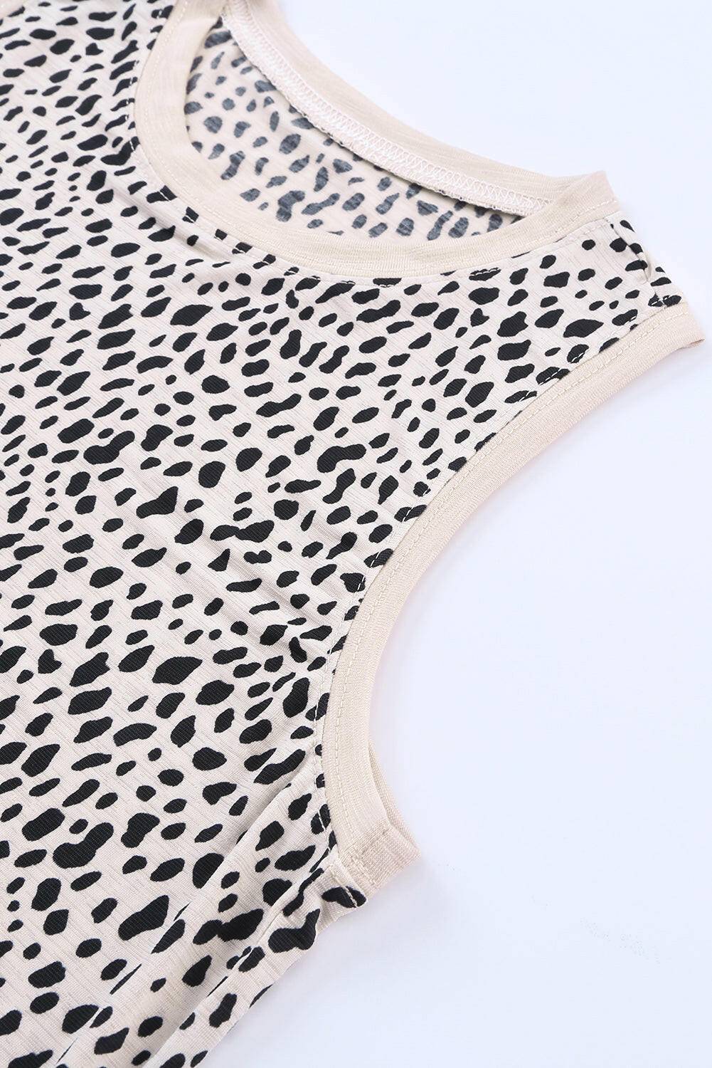 Printed Round Neck Tank - Carri's Cache