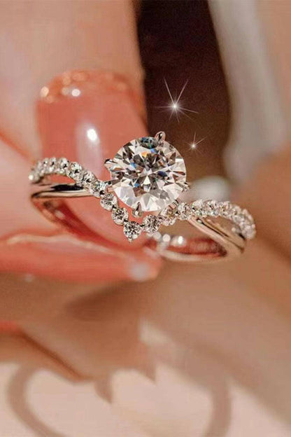 Bold Beauty 1 Carat Moissanite Heart-Shaped Ring - Carri's Cache