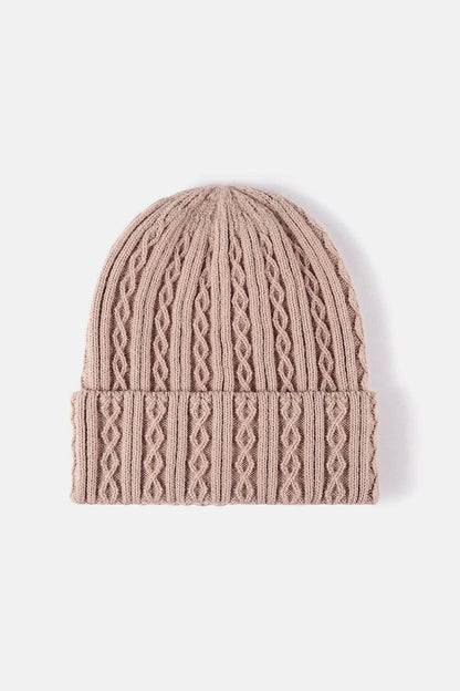 Mixed Knit Cuff Beanie - Carri's Cache