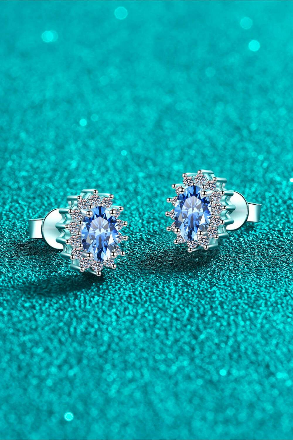 Moissanite 925 Sterling Silver Stud Earrings - Carri's Cache