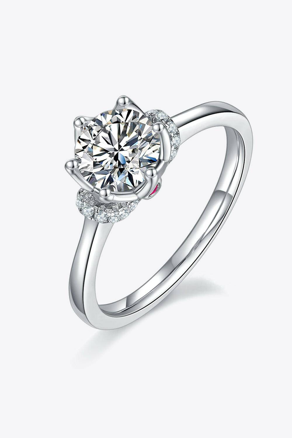 Moissanite 925 Sterling Silver Ring - Carri's Cache