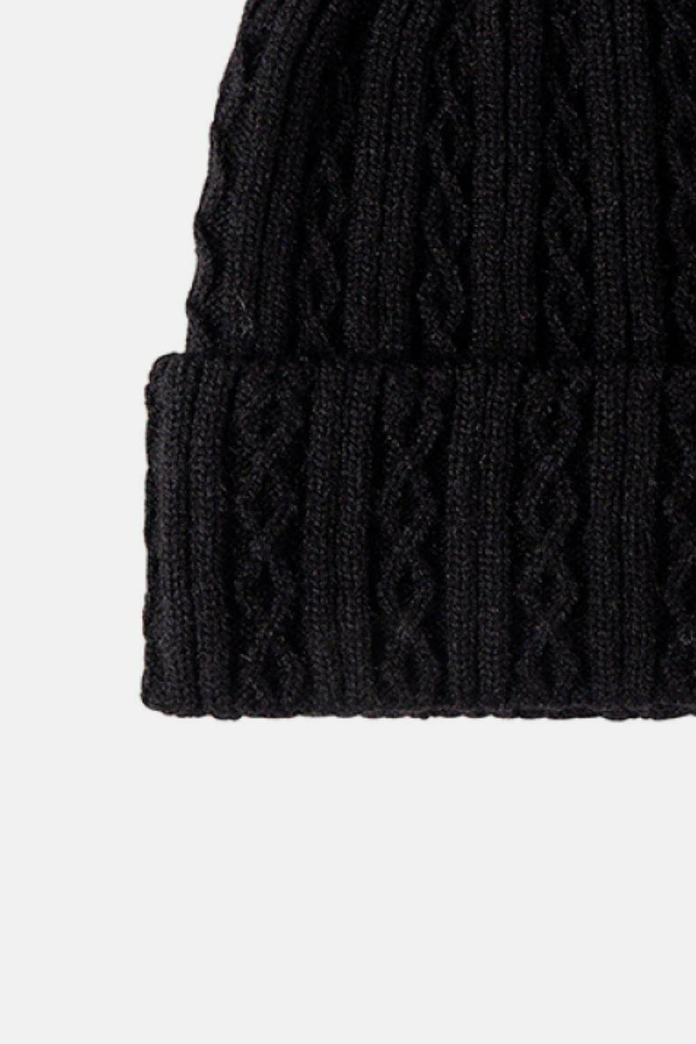 Mixed Knit Cuff Beanie - Carri's Cache