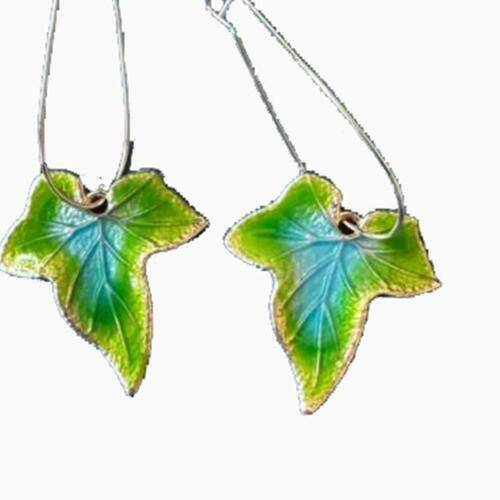 Alloy Leaf Drop Earrings - Carri's Cache