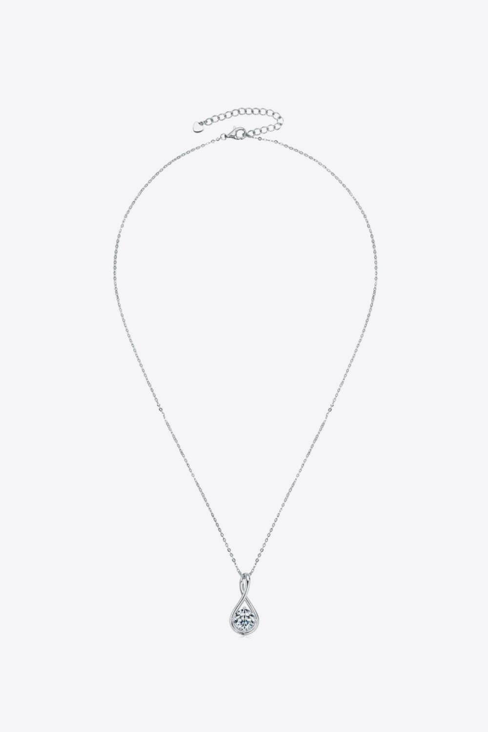 2 Carat Moissanite 925 Sterling Silver Necklace - Carri's Cache