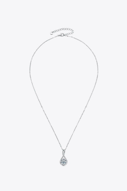 2 Carat Moissanite 925 Sterling Silver Necklace - Carri's Cache