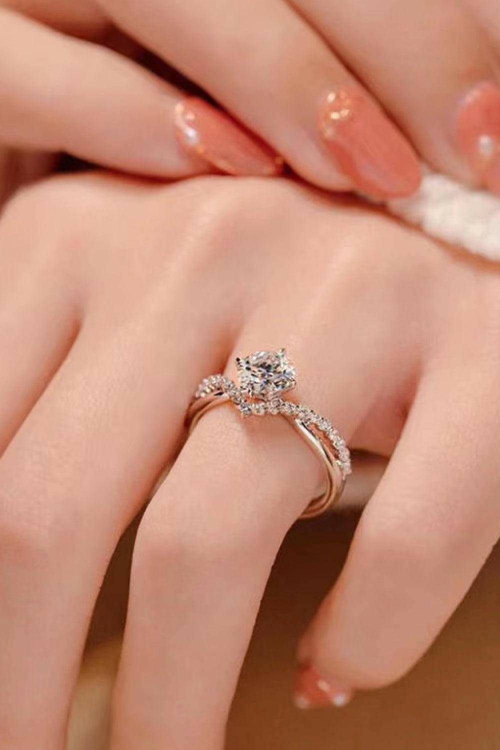 Bold Beauty 1 Carat Moissanite Heart-Shaped Ring - Carri's Cache