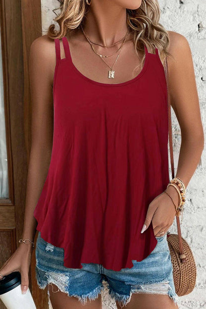 Scoop Neck Double-Strap Cami - Carri's Cache