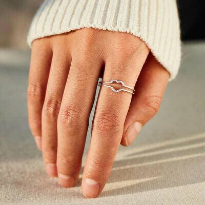 Heart Shape 925 Sterling Silver Ring - Carri's Cache