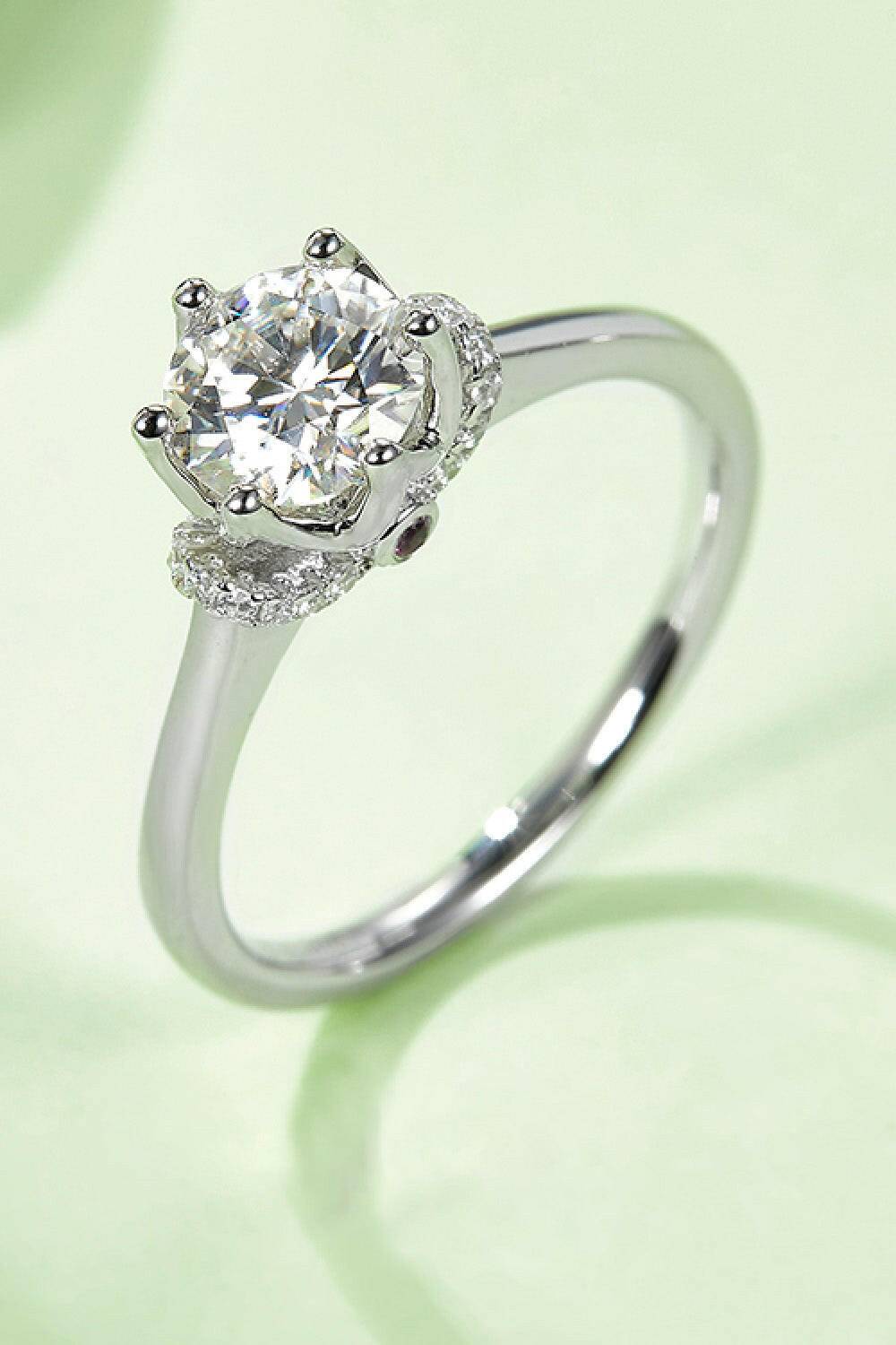 Moissanite 925 Sterling Silver Ring - Carri's Cache