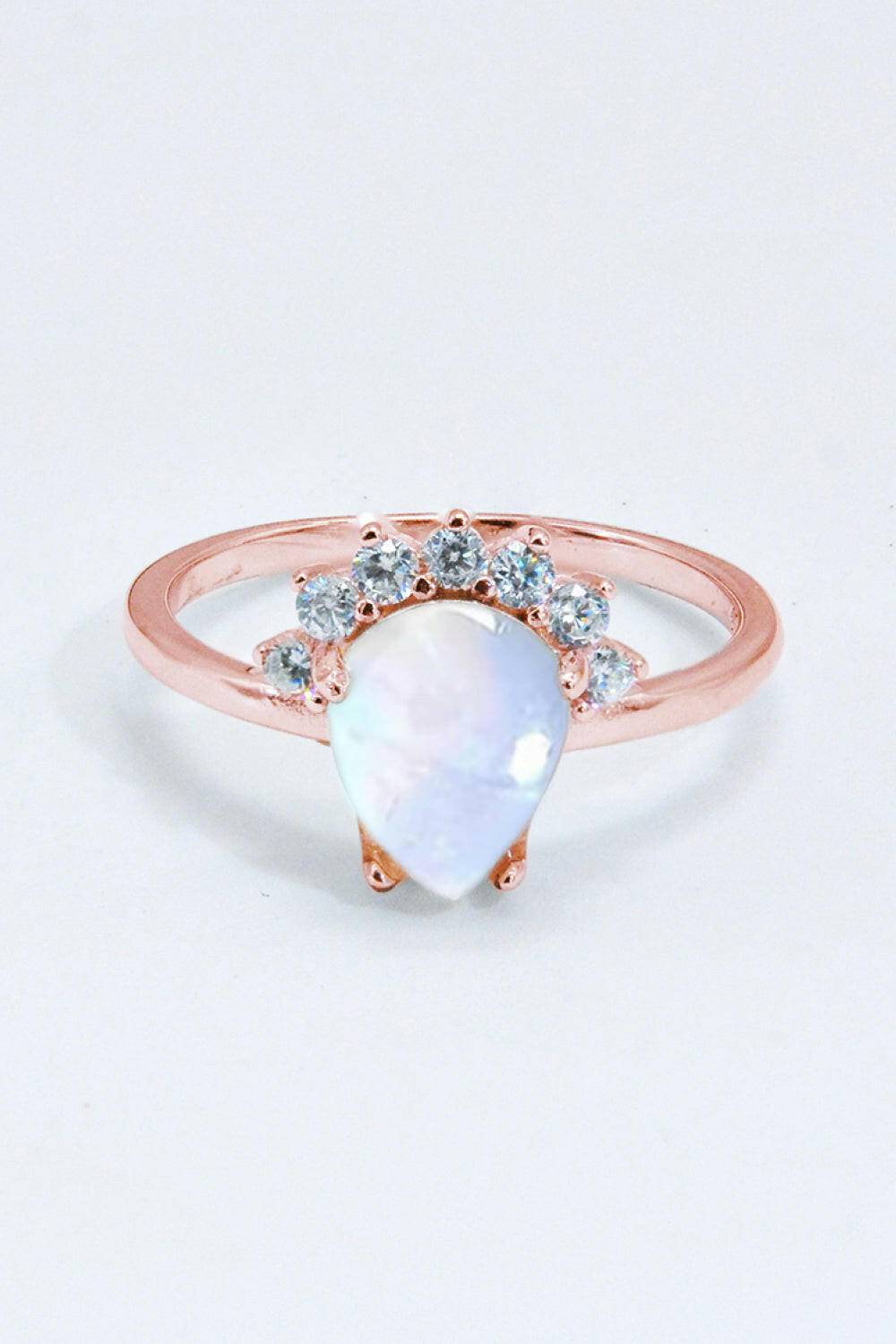 925 Sterling Silver Moonstone Ring.