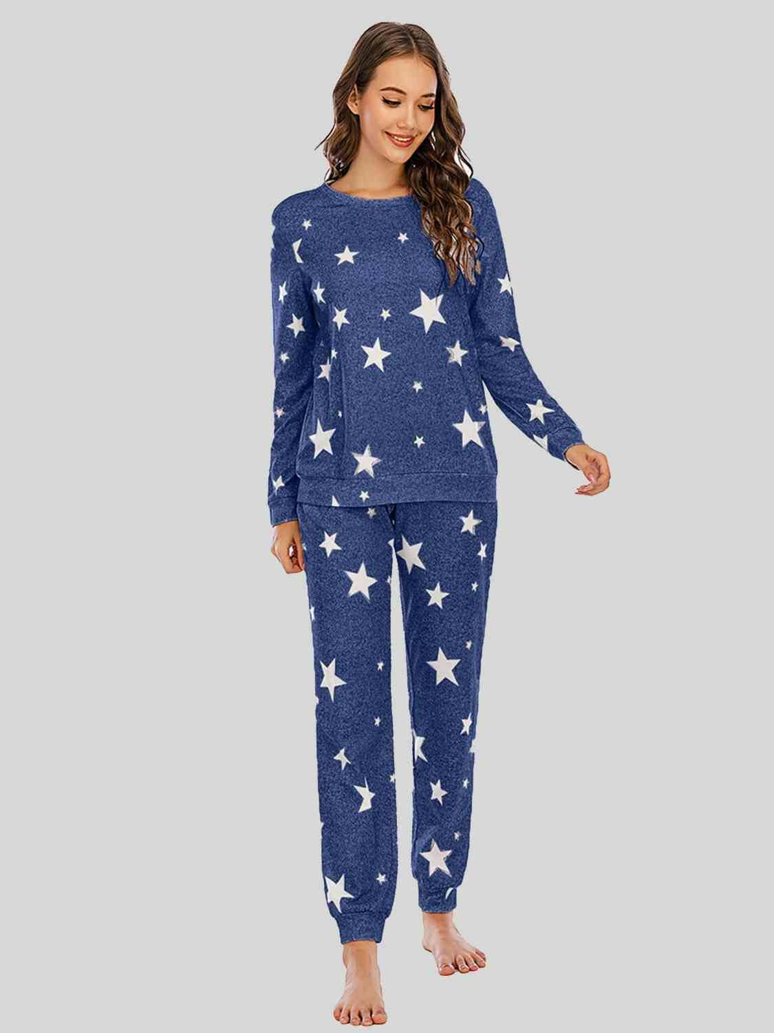 Star Top and Pants Lounge Set - Carri's Cache