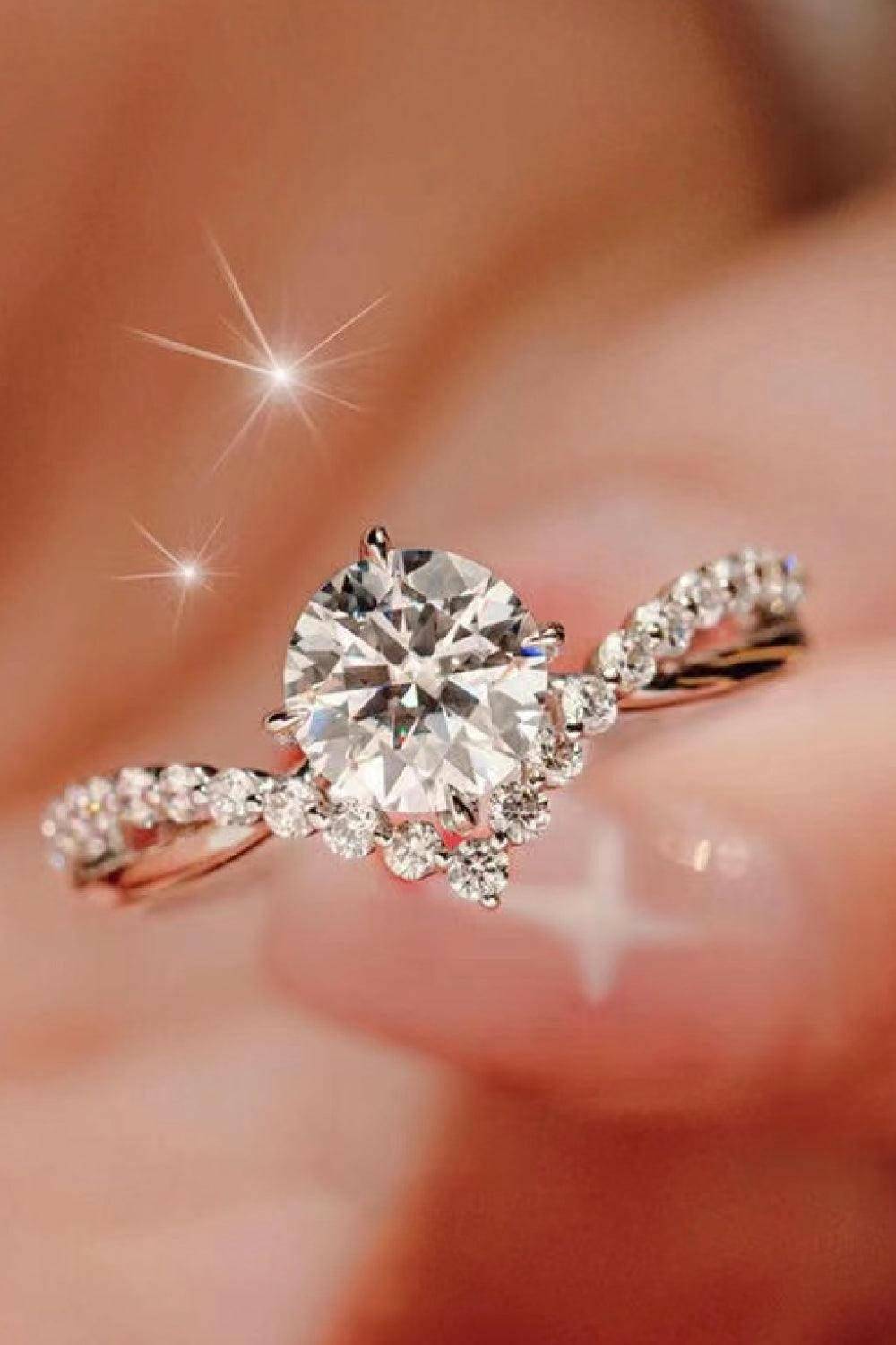 Bold Beauty 1 Carat Moissanite Heart-Shaped Ring - Carri's Cache